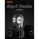 Godox Lux Master Retro TTL HSS Camera Flash,Touch Screen,Wireless Sync, Built in Battery,2.4G Wireless X System Compatible with Sony/Nikon/Canon/Fuji/Leica/Sigma/Panasonic