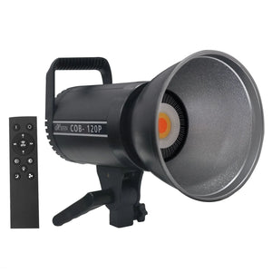 HIFFIN COB-120P Professional 120W LED Video Light for Studio Film Recording, 3200K-5600K Dimmable with Remote Control