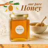 Blends by Velaura Premium Natural Honey Healthy Daily Wellness Honey For Fitness & Health  Rich in Antioxidants & Minerals