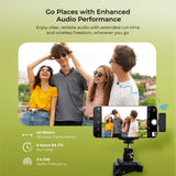 DIGITEK® (DWM 115) 2-in-1 Wireless Microphone, 2.4GHz, Magnetic Clip, Noise Reduction Lavalier Mic, 40m Range, 6Hr Battery, 360° Sound Capture for iOS & Android, Ideal Video Recording, Vlogging, Youtube