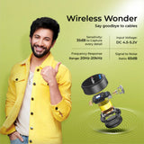 DIGITEK® (DWM 115) 2-in-1 Wireless Microphone, 2.4GHz, Magnetic Clip, Noise Reduction Lavalier Mic, 40m Range, 6Hr Battery, 360° Sound Capture for iOS & Android, Ideal Video Recording, Vlogging, Youtube