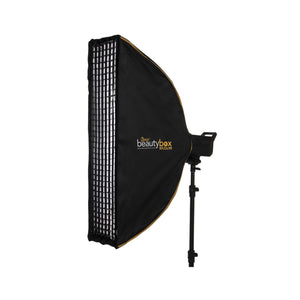 Jenie Strip Box with Grid / 22x90CM / Bowens / Silver
