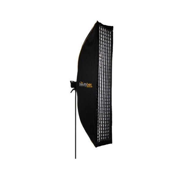 Jenie Strip Box with Grid / 40x180CM / Bowens / Silver