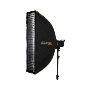 Jenie Strip Box with Grid / 22x90CM / Bowens / Silver