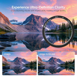 KODAK 55mm UV XD Camera Lens Filter|2 Layer Anti-Reflective Coating for DSLR Camera Lens Protection from UV Rays, Dust & Scratches|Aluminum Lens Ring|Black