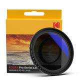 KODAK 67mm Camera Lens VND Filter Pro Series|11 Stops for ND2-ND2000|16 Layer Coating for DSLR Camera Lens Protection from UV Rays, Dust & Scratches|Variable Neutral Density|Black