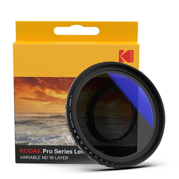 KODAK 82mm Camera Lens VND Filter Pro Series|11 Stops for ND2-ND2000|16 Layer Coating for DSLR Camera Lens Protection from UV Rays, Dust & Scratches|Variable Neutral Density|Black