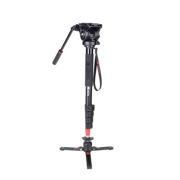 KODAK M575 with Metal Hydraulic Head & 3 Level Support Base Monopod (Black, Supports Up to 6000 g)