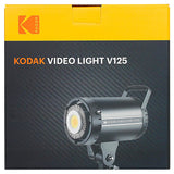 KODAK V125 Video Light with Reflector & Diffuser| Adjustable Color Temperature 3200K-5600K | High Brightness | Flexible Light Weight | CRI 96 with Lamp Cover |Ideal for Shooting & Photography | Remote Control