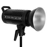 KODAK V300 Video Light with Reflector | Adjustable Color Temperature 3200K-5600K | CRI 96 with Lumen of 58000 | High Brightness | Flexible & Light Weight | Ideal for Photography & Videography