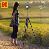 Kodak T300 Tripod for DSLR, Camera with Operating Height 5.90 Feet| Maximum Load Capacity up to 5kg |Portable and Lightweight| Aluminum Tripod with 360 Degree Ball Head | Carry Bag Included (Black)