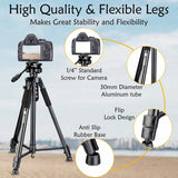 Kodak T300 Tripod for DSLR, Camera with Operating Height 5.90 Feet| Maximum Load Capacity up to 5kg |Portable and Lightweight| Aluminum Tripod with 360 Degree Ball Head | Carry Bag Included (Black)