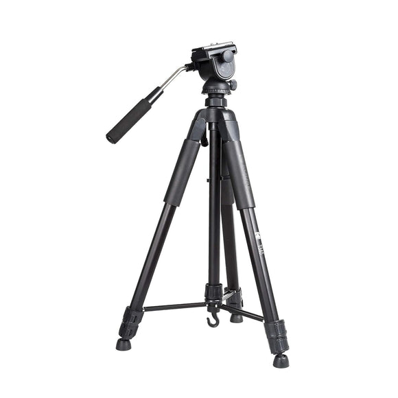 Kodak T340 (72.83 Inch) Tripod for DSLR, Camera |Operating Height: 6.06 Feet | Maximum Load Capacity up to 4 kg | Lightweight with Professional Smooth Oil Fluid Head | Carry Bag Included (Black)