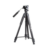 Kodak T340 (72.83 Inch) Tripod for DSLR, Camera |Operating Height: 6.06 Feet | Maximum Load Capacity up to 4 kg | Lightweight with Professional Smooth Oil Fluid Head | Carry Bag Included (Black)