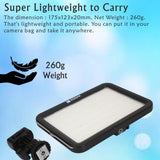Kodak V351 LED Video Light Compatible with Adjustable Color Temp. 3200K-5600K |  348 SMD Led for Bright Light | Barn Door for Light Focus | Ideal for Photography & Shooting | Built-in Battery Power Indicator