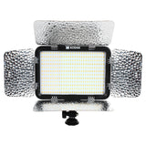 Kodak V351 LED Video Light Compatible with Adjustable Color Temp. 3200K-5600K |  348 SMD Led for Bright Light | Barn Door for Light Focus | Ideal for Photography & Shooting | Built-in Battery Power Indicator