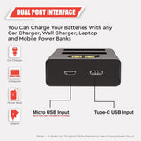 WELBORN LP-E17 Dual Battery and Charger Combo Pack for Canon Camera EOS M3 M5 M6 77D 200D 750D 760D 800D 8000D 9000D Rebel T6s T6i T7i SL2 Kiss X8i