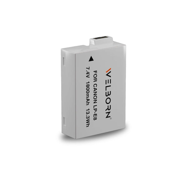 Powerextra 2-Pack LP-E8 Replacement Batteries For Canon Rebel T2i, T3i, T4i, T5i, 550D, 600D, 650D, 700D – 1800mAh
