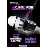 TYFY NANTU 150W RGB POWERFUL POCKET COB LIGHT for Content Creators, Vloggers and Video Photography Shoot