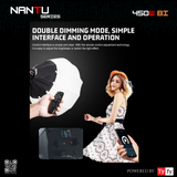 Tyfy NANTU 450W BI 20FX Luxe Series High Power COB Light, 11000 Lux Brightness With Remote Mobile APP