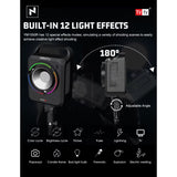 TYFY NANTU PRO N500-RGB COB LIGHT, continuous lightings for videography and photography