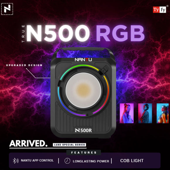 TYFY NANTU PRO N500-RGB COB LIGHT, continuous lightings for videography and photography