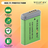 WELBORN NB13L Rechargeable Battery Pack Compatible with Canon Power Shot G5X G5X Mark II G6 G7 G7X G7X Mark II G7X Mark III G9 G9X G9X Mark II | Power Shot N100 SX620 HS SX720HS SX730 HS SX740 HS