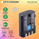 WELBORN NB2L14 / NB2LH14 Rechargeable Battery Pack Compatible with Canon DC301,DC310,DC311,DC320,DC330,DC410,DC420