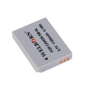 WELBORN NB5L Rechargeable Battery Pack Compatible with Canon Digital IXUS 870IS,970IS,980 is,990 is,90IS| Power Shot SD880 is,SD790 is,SD890 is,SD990 is,SD970 is, S100, S110,SX200 is,SX210 is