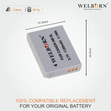 WELBORN NB5L Rechargeable Battery Pack Compatible with Canon Digital IXUS 870IS,970IS,980 is,990 is,90IS| Power Shot SD880 is,SD790 is,SD890 is,SD990 is,SD970 is, S100, S110,SX200 is,SX210 is