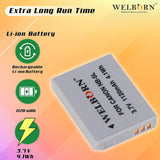 WELBORN NB5L Rechargeable Battery Pack Compatible with Canon Digital IXUS 870IS,970IS,980 is,990 is,90IS| Power Shot SD880 is,SD790 is,SD890 is,SD990 is,SD970 is, S100, S110,SX200 is,SX210 is