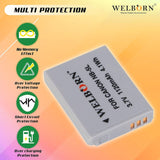 WELBORN NB5L Rechargeable Battery Pack Compatible with Canon Digital IXUS 870IS,970IS,980 is,990 is,90IS| Power Shot SD880 is,SD790 is,SD890 is,SD990 is,SD970 is, S100, S110,SX200 is,SX210 is