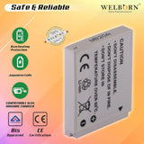 WELBORN NB6L Rechargeable Battery Pack Compatible with Digital IXUS 105 is to 95 is | PowerShot D-Series D10 PowerShot SD-Series/Digital ELPH SD1200 is to SD770 PowerShot S-Series/Digital ELPH S90