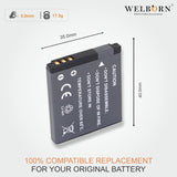 WELBORN NB8L Rechargeable Battery Pack Compatible with Canon Digital IXUS | Power Shot A2200, A3000is, A3100is, A3200is, A3300is | Canon Camera Battery