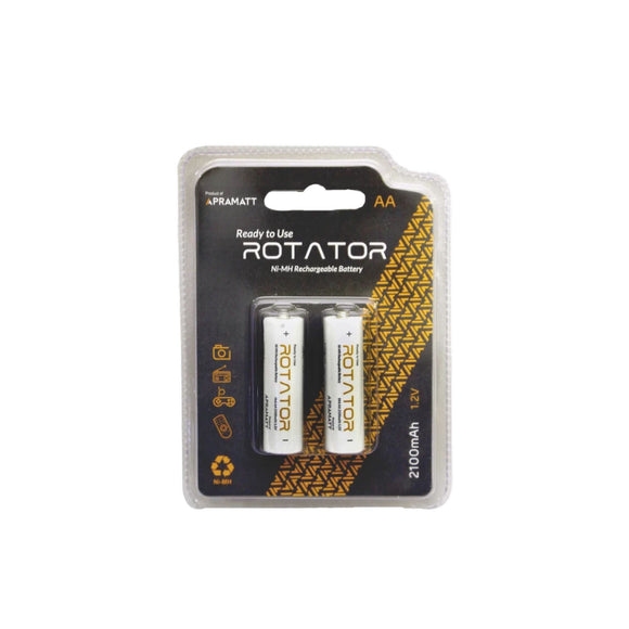 Apramatt Rechargeable Batteries NH RTU AA 2100 BP2 (Pack of 2)