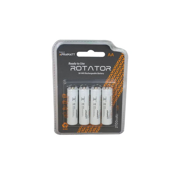 Apramatt Rechargeable Batteries NH RTU AA 2100 BP4 (pack of 4)