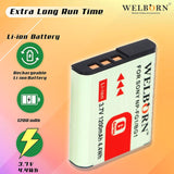 WELBORN NP-BG1 (1200 mAh) Rechargable Battery Pack for Sony Cyber Shot Digital Camera | Compatibility - W80, W100, W130. W70, W30, and W55