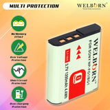 WELBORN NP-BG1 (1200 mAh) Rechargable Battery Pack for Sony Cyber Shot Digital Camera | Compatibility - W80, W100, W130. W70, W30, and W55