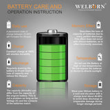 WELBORN NP-BN1 (1200 mAh) Rechargable Battery Pack for Sony DSC-WX80 DSC-WX70 DSC-WX60 DSC-WX50 DSC-WX30 DSC-WX220 DSC-WX200 DSC-WX170 DSC-WX150 DSC-W830 DSC-W810 DSC-W800 DSC-W730 DSC-W710