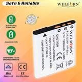 WELBORN NP-BN1 (1200 mAh) Rechargable Battery Pack for Sony DSC-WX80 DSC-WX70 DSC-WX60 DSC-WX50 DSC-WX30 DSC-WX220 DSC-WX200 DSC-WX170 DSC-WX150 DSC-W830 DSC-W810 DSC-W800 DSC-W730 DSC-W710