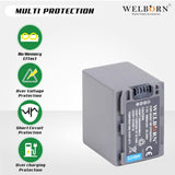 WELBORN NP-FP90/FP91 Lithium-ion Battery for Sony Cameras(4800mAh)