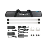 Nanlite PavoTube II 15X 2' RGBWW LED Pixel Tube with Internal Battery 2 Light Kit