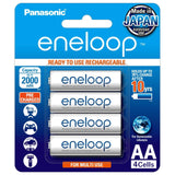 Panasonic eneloop BK 3MCCE/4BN AA Ni-MH Pre-Charged Rechargeable Batteries, 4-Pcs