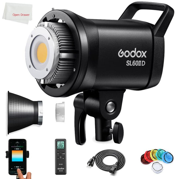 GODOX SL60IID /18,600 lux output/ Equipped with eight lighting effects and a Bowens mount