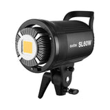 Godox SL60 60W 5600K Studio White Version LCD Panel LED Video Light with Bowens Mount Outdoor Shooting Light (Remote not Included) Black