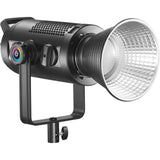 GODOX SZ150R / Beam Angle 20°~65°  / COLOR TEMPERATURE:2800K-6500K / Includes 13 effects like Flash, Fireworks, and SOS.