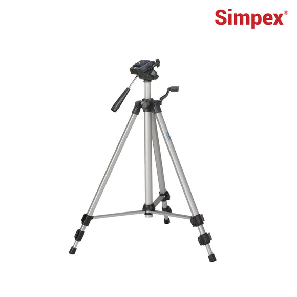 Simpex 333 aluminium lightweight tripod with mobile phone holder & carry bag for all Smartphones, Action cameras & DSLR