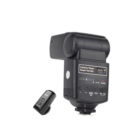 Simpex 621RX with in-built trigger, Universal Electronic Flash Speedlite for DSLR Cameras Canon Nikon Pentax Olympus with Standard Hot Shoe Mount (with Trigger)