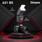 Simpex 621RX with in-built trigger, Universal Electronic Flash Speedlite for DSLR Cameras Canon Nikon Pentax Olympus with Standard Hot Shoe Mount (with Trigger)