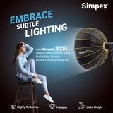 Simpex BX 85 pro (85 cm) beauty dish softbox, collapsible, transportable and light weight bowens mount with grid for photography and studio lighting with removable diffuser